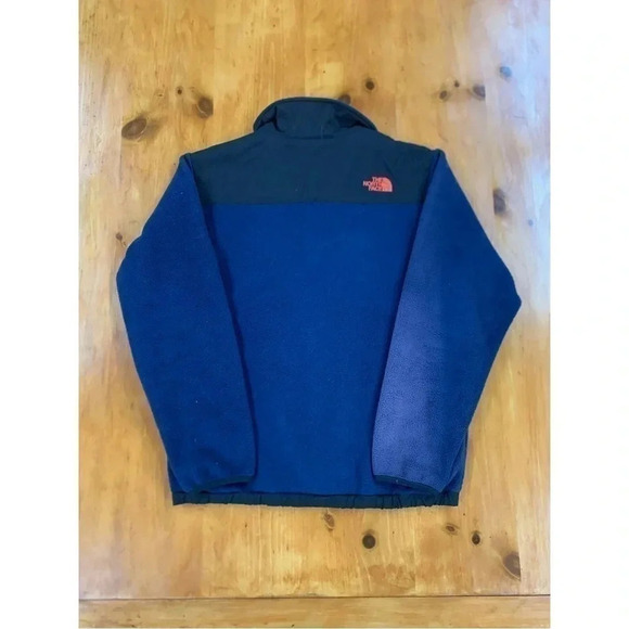 The North Face Boys Sz XL (18-20) Denali Jacket Navy Blue Black - Picture 2 of 4